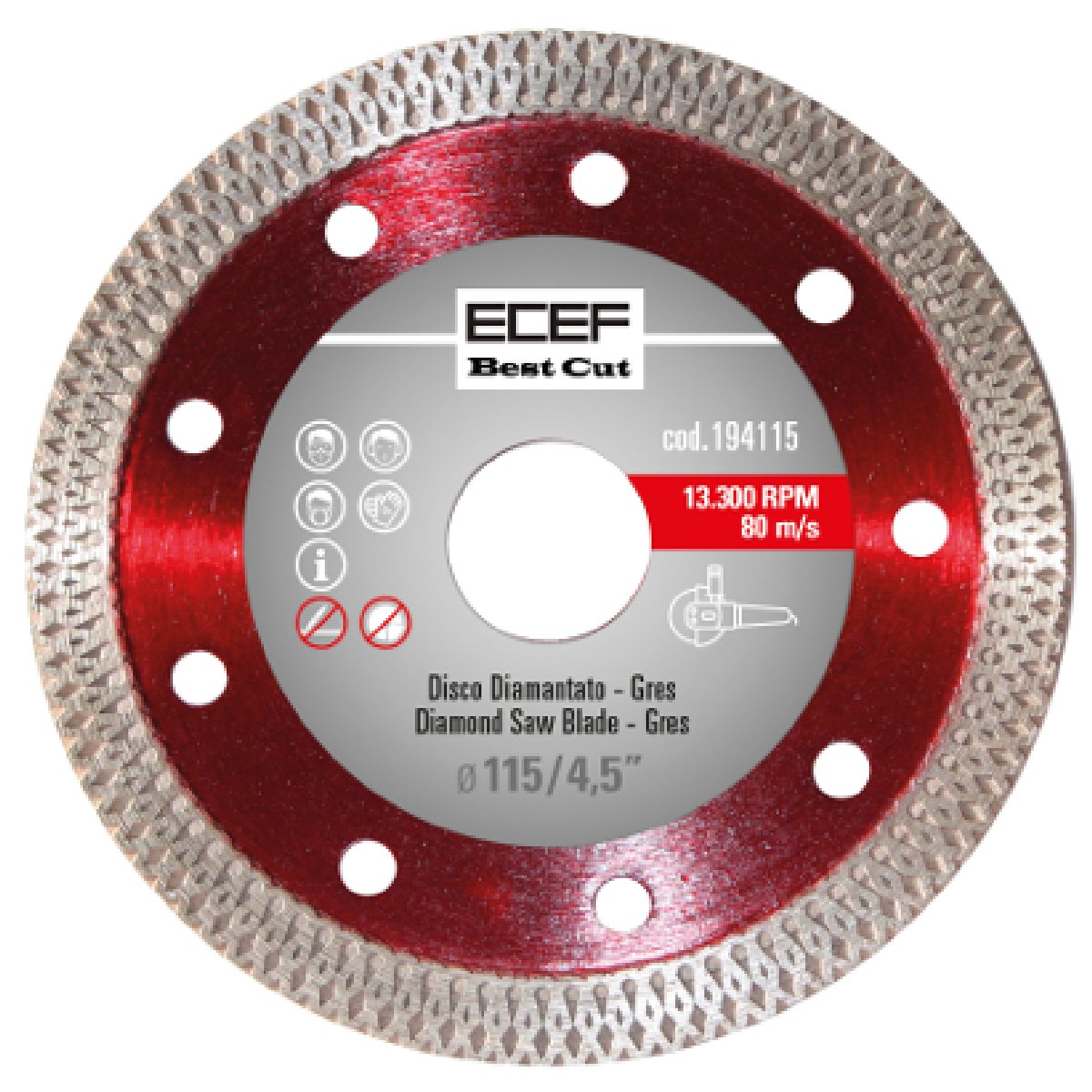 Δίσκος διαμαντέ Turbo Super Thin (Gres) Pro 125mm 194125