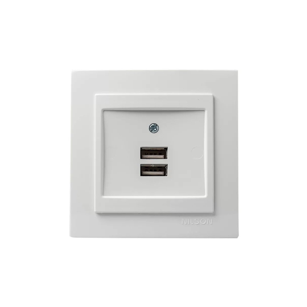 GEYER ΧΩΝΕΥΤΗ ΠΡΙΖΑ ΡΕΥΜΑΤΟΣ ΜE 2 Θύρες USB NILSON ΛΕΥΚΗ 24111081