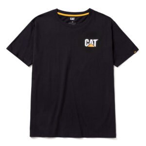 CAT Μπλουζάκι κοντομάνικο μαύρο trademark tee S W05324-016