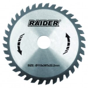 RAIDER Δίσκος κοπής ξύλου Φ25,4/Φ254/60Δόντια 163114