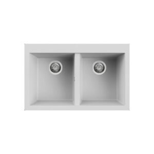 Νεροχύτης κουζίνας QUADRA 350 Bianco 68 ELLECI 79x50cm