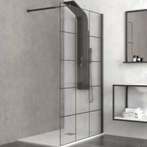 Σταθερό κρύσταλλο frame FREE Black KARAG 90x200cm