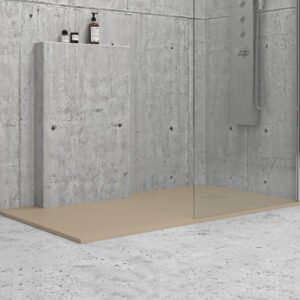 Ντουζιέρα ορθογώνια υψηλής αντοχής CLASSIC Beige KARAG 100x70cm