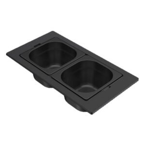 Μπολ ανοξείδωτο για νεροχύτη DIALOGO Frame Black KF022065BK ELLECI