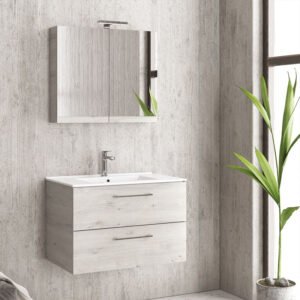 Βάση με δύο συρτάρια Ice Oak 8902 URBAN 60 KARAG 59x45x48cm